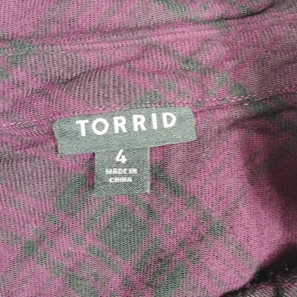 Torrid long sleeve button down shirt size 4X - Picture 2 of 14